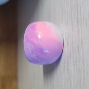 PINK LAVENDER MARBLE RING, METAL FREE